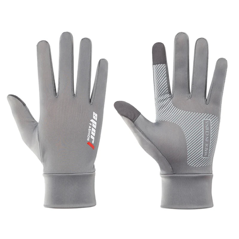 Silk Non-Slip Sun Gloves