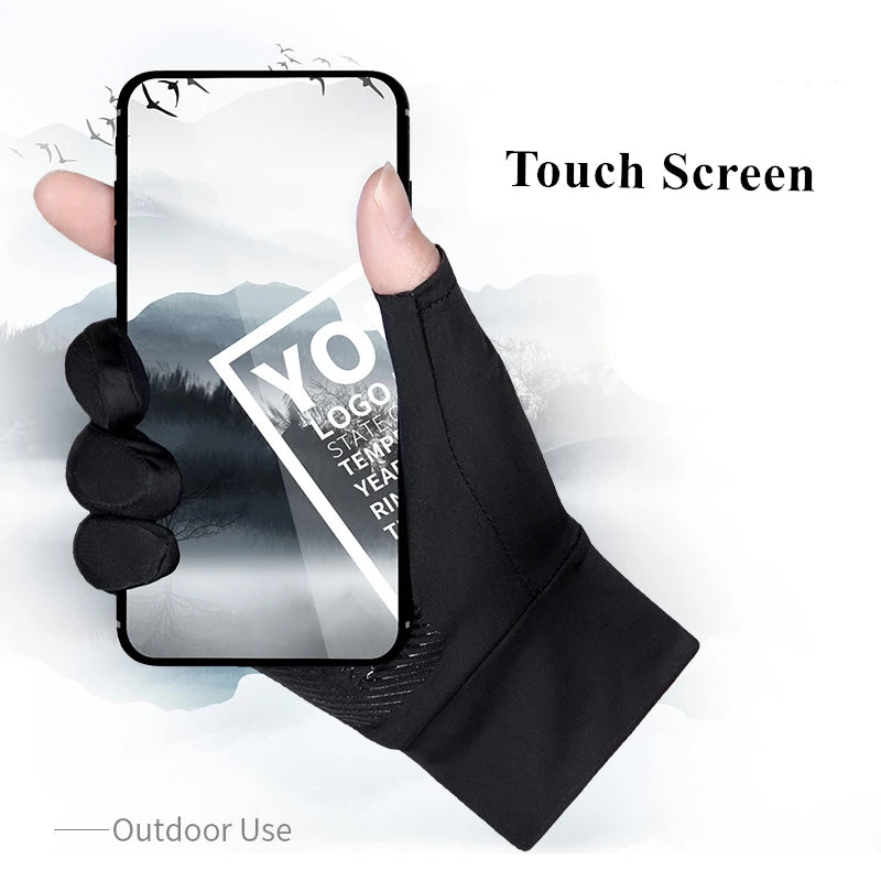 Silk Non-Slip Sun Gloves