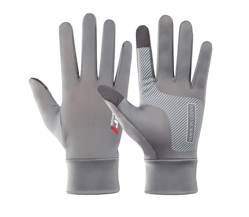 Silk Non-Slip Sun Gloves