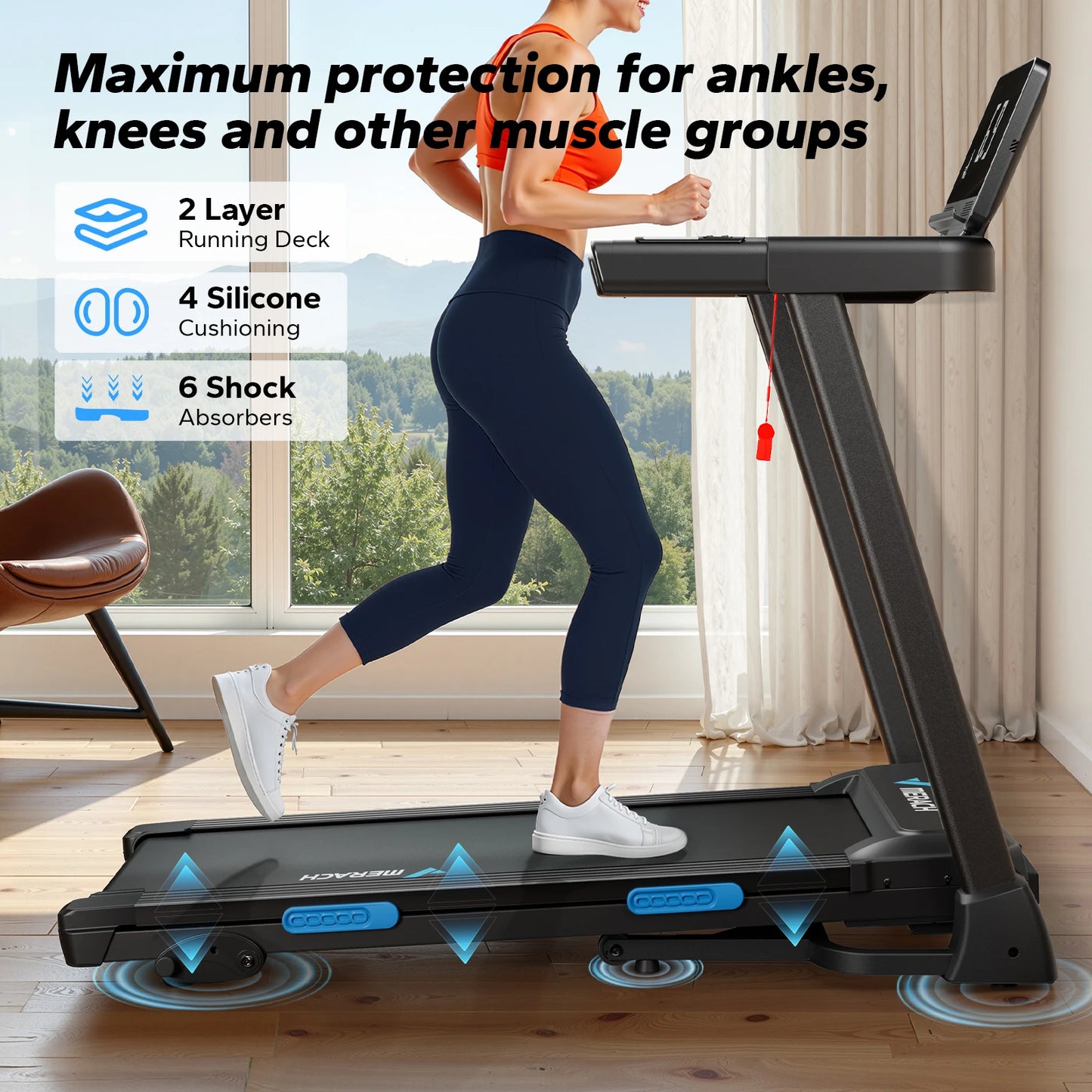 MERACH Foldable Treadmill
