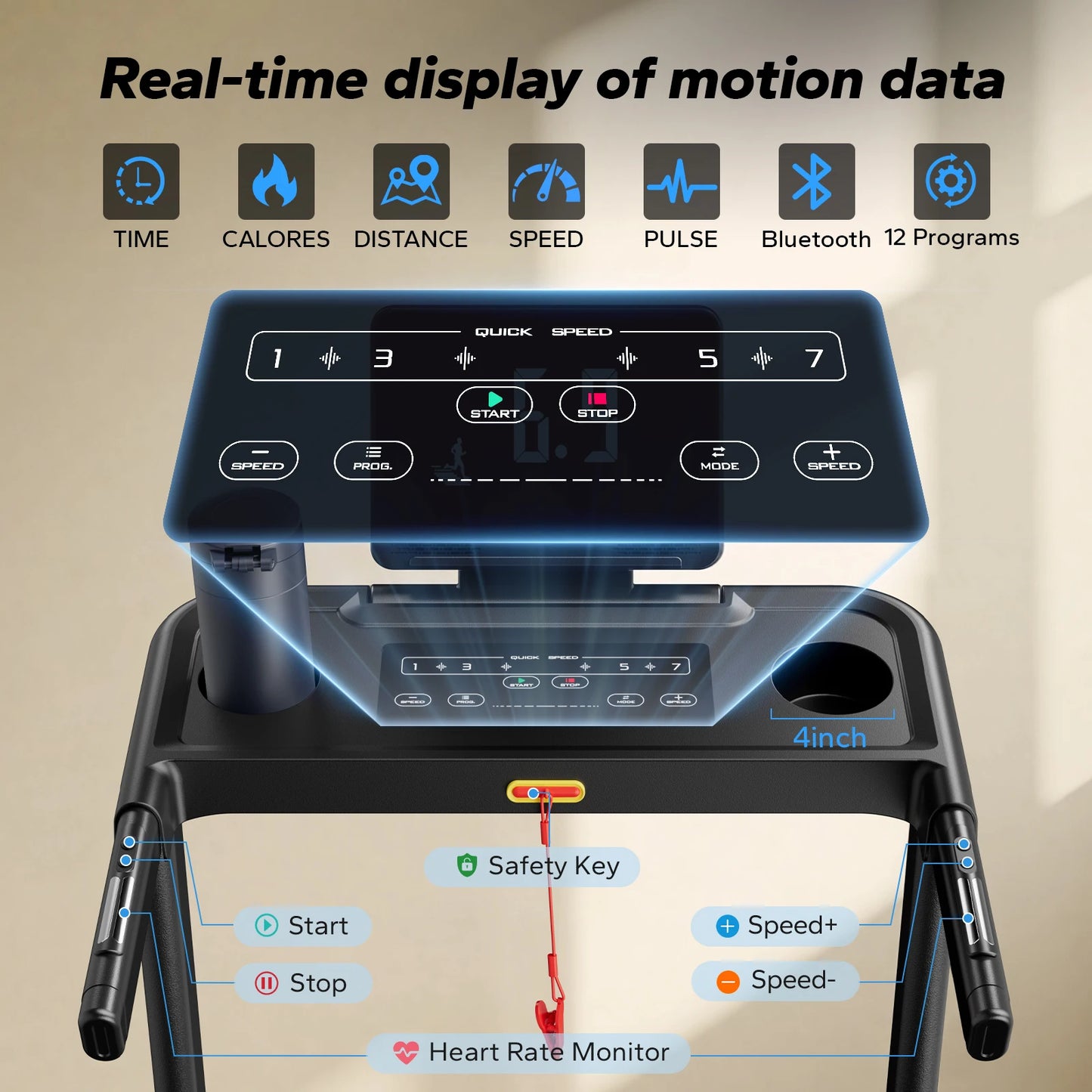 MERACH Foldable Treadmill