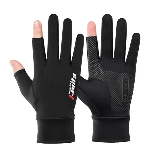 Silk Non-Slip Sun Gloves